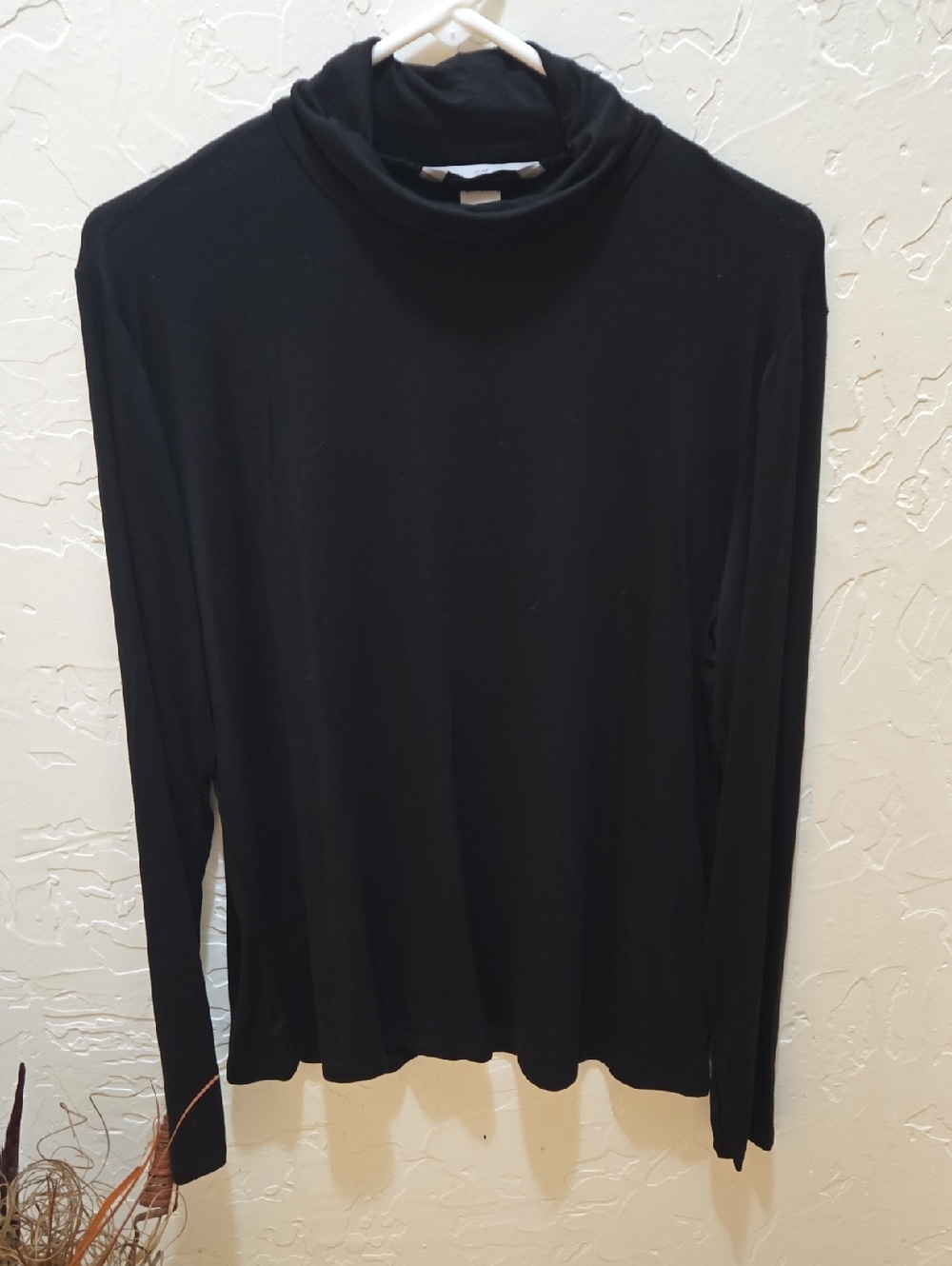 H&M Black Long Sleeve Turtleneck Top